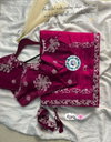 JK Fandy Satin Silks Sequence Embroidery Work Sarees Exporters In India